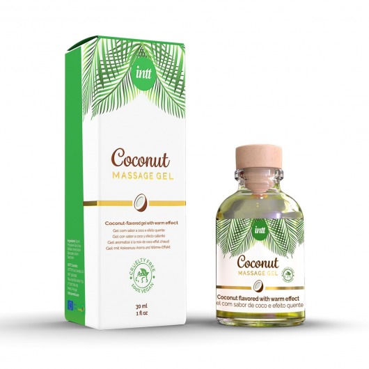 Массажный гель с ароматом кокоса Coconut - 30 мл. - INTT - купить с доставкой в Батайске