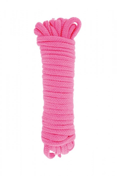 Розовая веревка для связывания Sweet Caress Rope - 10 метров - Sweet Caress - купить с доставкой в Батайске