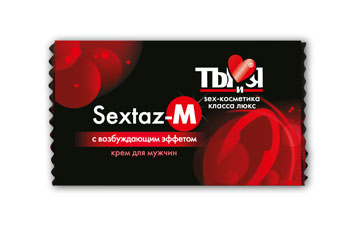 Возбуждающий крем Sextaz-M для мужчин в одноразовой упаковке - 1,5 гр. - Биоритм - купить с доставкой в Батайске