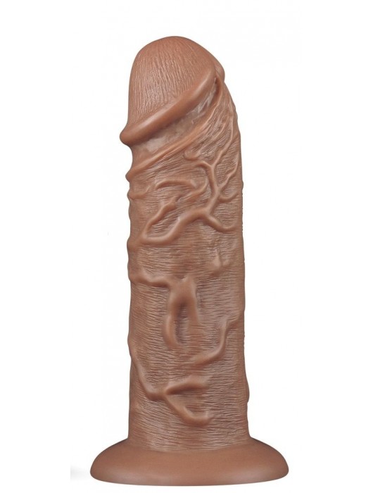 Коричневый фаллоимитатор Cubby dildo - 26,6 см. - Lovetoy
