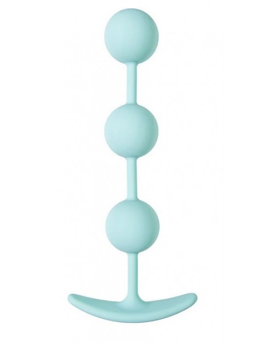 Мятные анальные шарики на сцепке Triplex - 15 см. - ToyFa