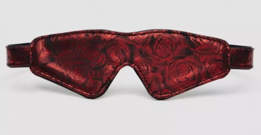 Двусторонняя красно-черная маска на глаза Reversible Faux Leather Blindfold - Fifty Shades of Grey - купить с доставкой в Батайске