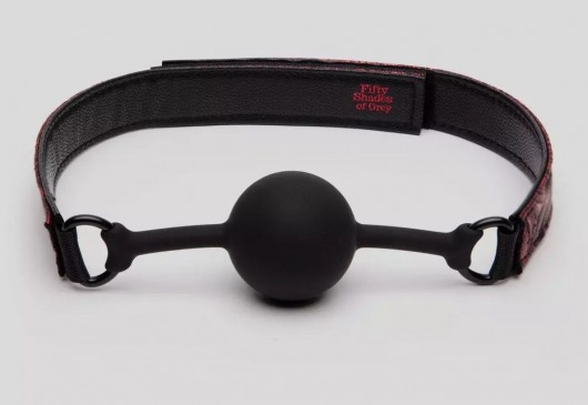 Кляп-шар на двусторонних ремешках Reversible Silicone Ball Gag - Fifty Shades of Grey - купить с доставкой в Батайске