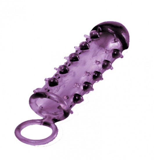 Закрытая фиолетовая насадка с пупырышками SAMURAI PENIS SLEEVE PURPLE - 14,5 см. - NMC - в Батайске купить с доставкой