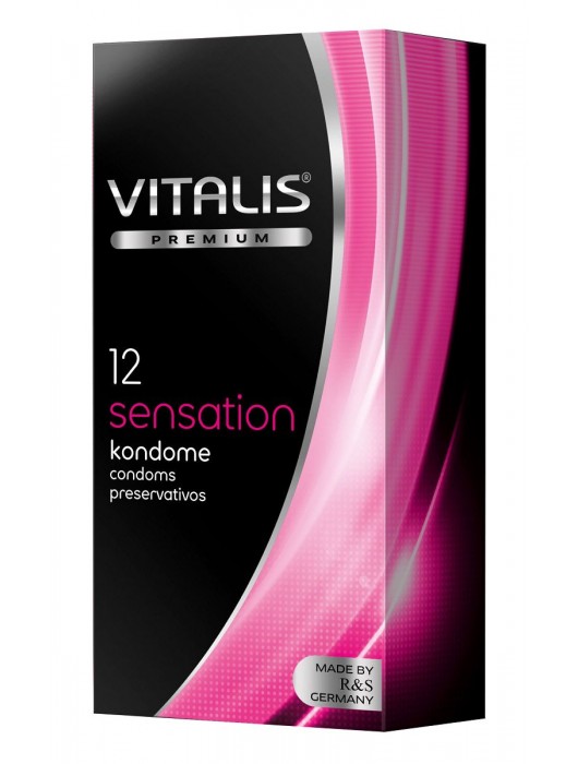 Презервативы VITALIS PREMIUM sensation с пупырышками и кольцами - 12 шт. - Vitalis - купить с доставкой в Батайске