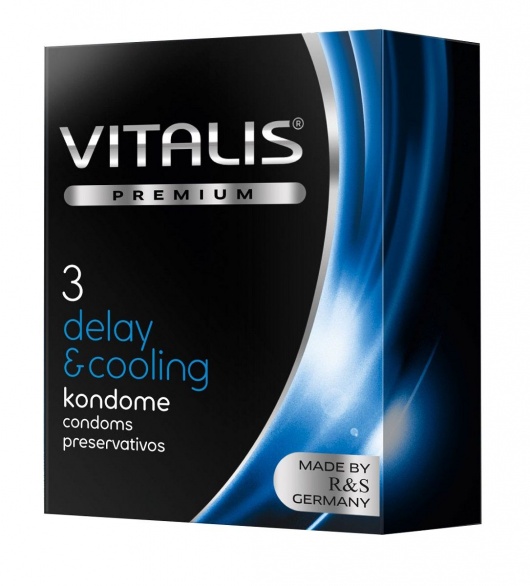 Презервативы VITALIS PREMIUM delay   cooling с охлаждающим эффектом - 3 шт. - Vitalis - купить с доставкой в Батайске