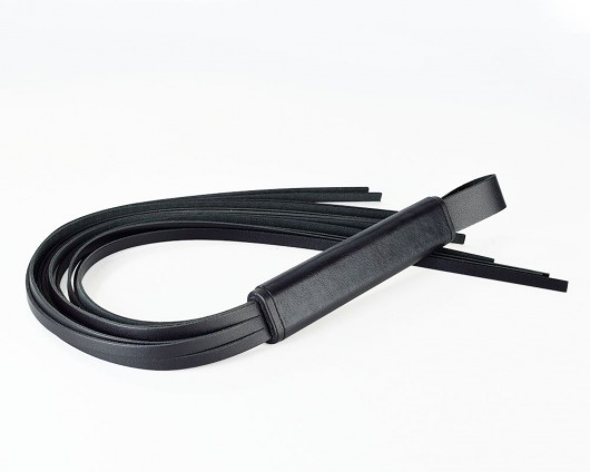 Черная кожаная плеть  Клео  - 60 см. - Sitabella - купить с доставкой в Батайске