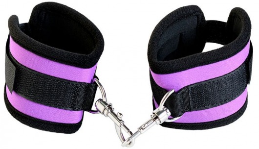 Наручники из неопрена фиолетового цвета - ToyFa - купить с доставкой в Батайске
