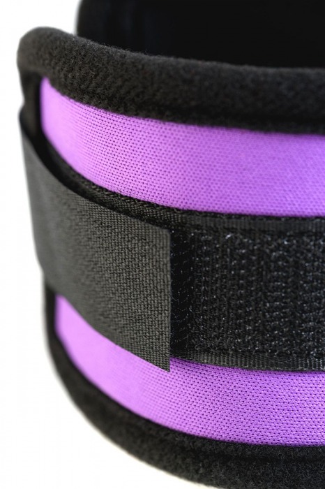 Наручники из неопрена фиолетового цвета - ToyFa - купить с доставкой в Батайске