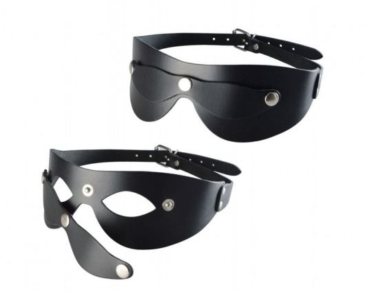 Черная кожаная маска  Новичок - Sitabella - купить с доставкой в Батайске