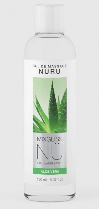 Массажный гель на водной основе Mixgliss NU Aloe Vera - 150 мл. - Mixgliss - купить с доставкой в Батайске