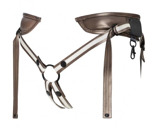 Бронзовый пояс для насадок Desirous Harness - Strap-on-me - купить с доставкой в Батайске