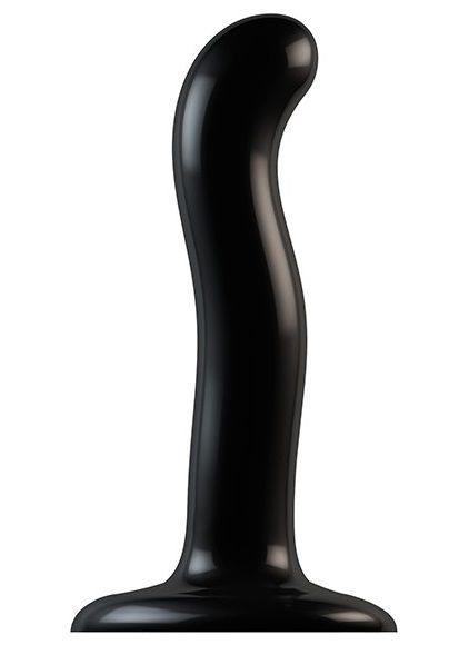 Черный фаллоимитатор-насадка Strap-On-Me P G spot Dildo size S - 16,4 см. - Strap-on-me - купить с доставкой в Батайске