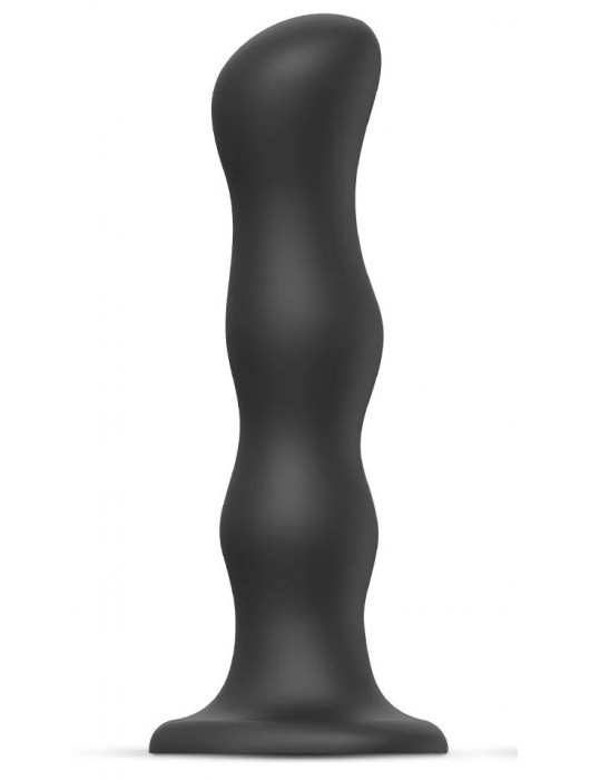 Черная насадка Strap-On-Me Dildo Geisha Balls size XL - Strap-on-me - купить с доставкой в Батайске