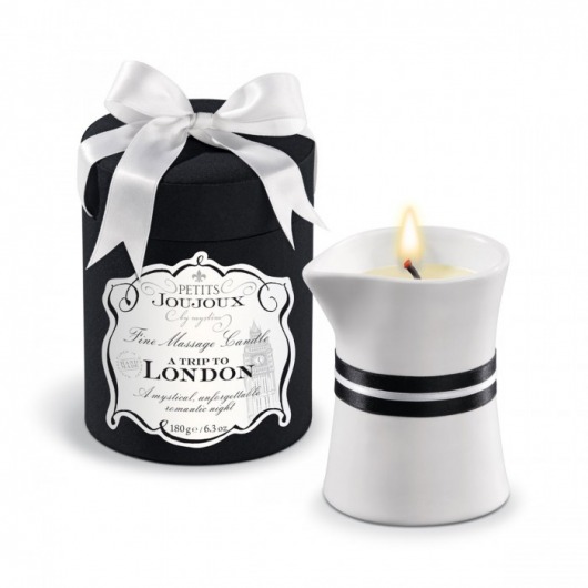 Массажное масло в виде большой свечи Petits Joujoux London с ароматом ревеня, амбры и чёрной смородины - MyStim - купить с доставкой в Батайске