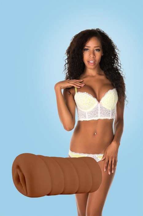 Коричневый мастурбатор-вагина BRIANNA - Dream Toys - в Батайске купить с доставкой