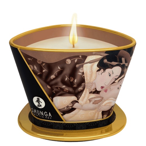 Массажная свеча Intoxicatin Chocolate с ароматом шоколада - 170 мл. - Shunga - купить с доставкой в Батайске