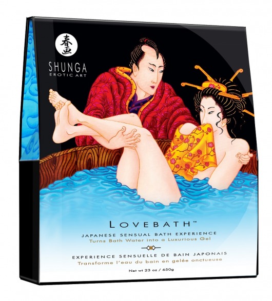 Соль для ванны Lovebath Ocean temptation, превращающая воду в гель - 650 гр. - Shunga - купить с доставкой в Батайске