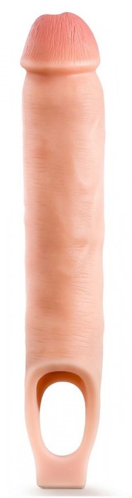 Телесная насадка-удлинитель 11.5 Inch Silicone Cock Sheath Penis Extender - 29,2 см. - Blush Novelties - в Батайске купить с доставкой
