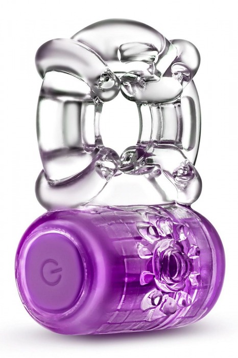 Фиолетовое эрекционное виброкольцо One Night Stand Vibrating C-Ring - Blush Novelties - в Батайске купить с доставкой