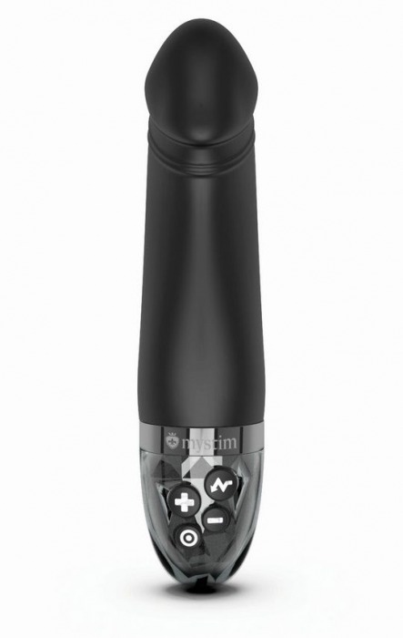 Черный вибратор с электростимуляцией Real Deal Neal - 16,5 см. - MyStim - купить с доставкой в Батайске