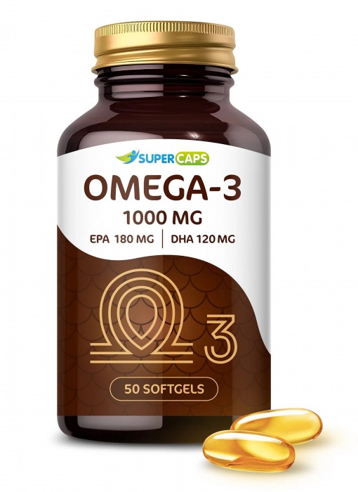 Пищевая добавка SuperCaps OMEGA-3 - 50 капсул (1000 мг) - SuperCaps - купить с доставкой в Батайске