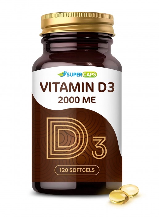 Пищевая добавка SuperCaps VITAMIN D3 2000 ME - 120 капсул - SuperCaps - купить с доставкой в Батайске