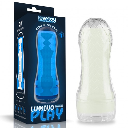 Светящийся в темноте мастурбатор Lumino Play Masturbator Pocketed - Lovetoy - в Батайске купить с доставкой