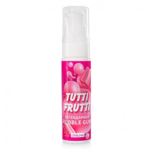 Интимный гель на водной основе Tutti-Frutti Bubble Gum - 30 гр. - Биоритм - купить с доставкой в Батайске