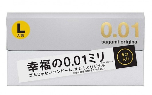 Презервативы Sagami Original 0.02 L-size увеличенного размера - 5 шт. - Sagami - купить с доставкой в Батайске