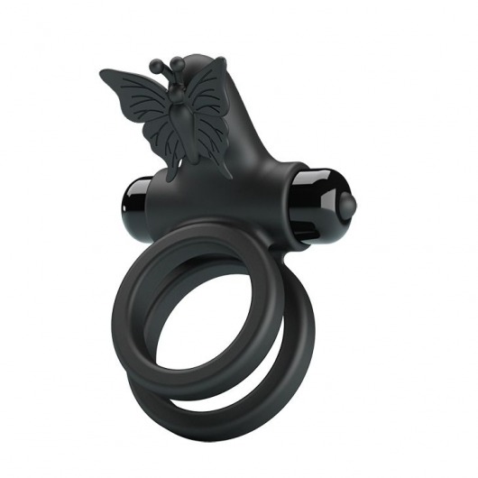 Черное эрекционное виброкольцо Passionate Ring IX - Baile - в Батайске купить с доставкой