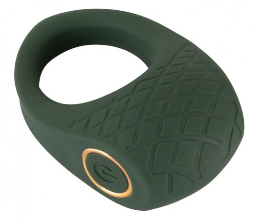 Зеленое эрекционное виброкольцо Luxurious Vibro Cock Ring - Orion - в Батайске купить с доставкой