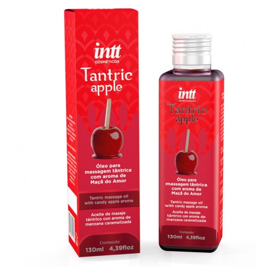 Массажное масло Tantric Apple с ароматом яблока - 130 мл. - INTT - купить с доставкой в Батайске