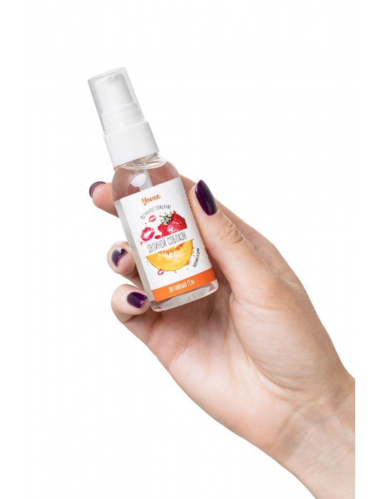 Съедобная гель-смазка Yovee «Двойной соблазн» с Д-пантенолом и вкусом клубники и дыни - 50 мл. - ToyFa - купить с доставкой в Батайске