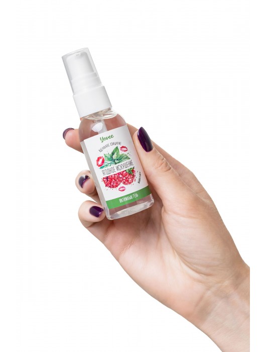 Съедобная гель-смазка Yovee «Ягодное искушение» с Д-пантенолом и вкусом малины и мяты - 50 мл. - ToyFa - купить с доставкой в Батайске