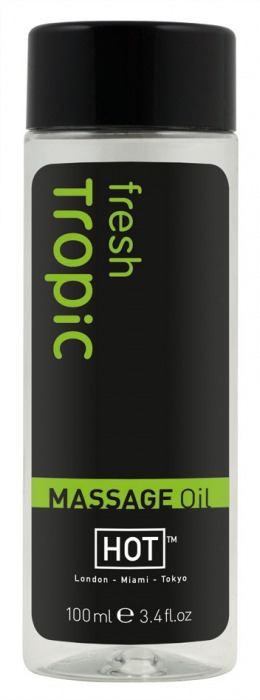 Массажное масло для тела Tropic Fresh - 100 мл. - HOT - купить с доставкой в Батайске