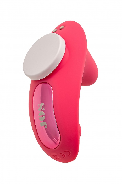 Розовый вибровкладыш в трусики с вакуум-волновой стимуляцией Xiari - JOS