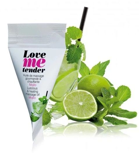 Съедобное согревающее массажное масло Love Me Tender Mojito с ароматом мохито - 10 мл. - Love to Love - купить с доставкой в Батайске