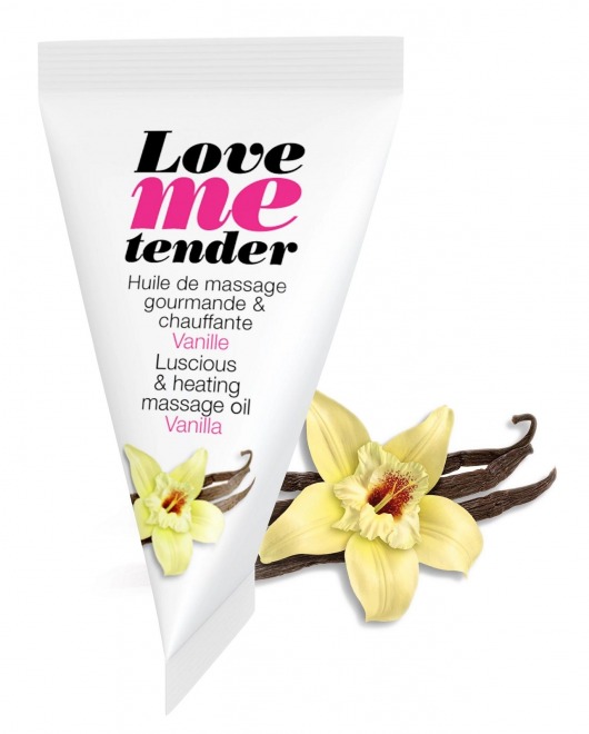 Съедобное согревающее массажное масло Love Me Tender Vanilla с ароматом ванили - 10 мл. - Love to Love - купить с доставкой в Батайске