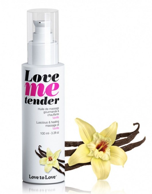Съедобное согревающее массажное масло Love Me Tender Vanilla с ароматом ванили - 100 мл. - Love to Love - купить с доставкой в Батайске