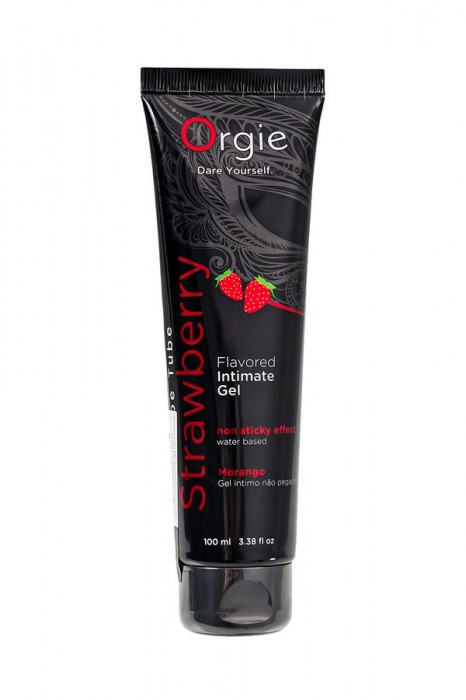 Интимный гель на водной основе Lube Tube Strawberry с клубничным вкусом - 100 мл. - ORGIE - купить с доставкой в Батайске