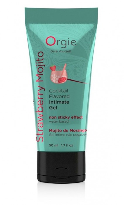 Съедобный интимный гель Orgie Lube Tube Cocktail Strawberry Mojito - 50 мл. - ORGIE - купить с доставкой в Батайске