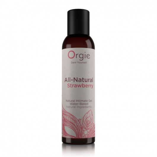 Интимный гель на водной основе All-Natural Strawberry с ароматом клубники - 150 мл. - ORGIE - купить с доставкой в Батайске