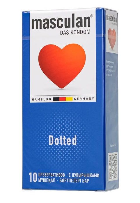 Презервативы с пупырышками Masculan Dotted - 10 шт. - Masculan - купить с доставкой в Батайске