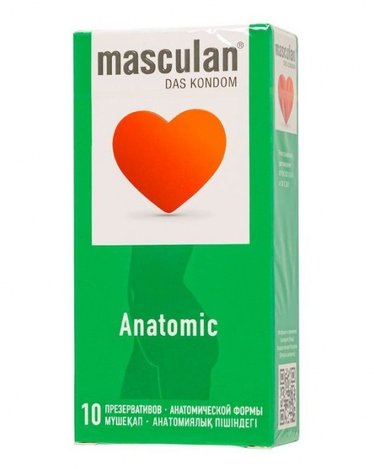 Презервативы анатомической формы Masculan Anatomic - 10 шт. - Masculan - купить с доставкой в Батайске