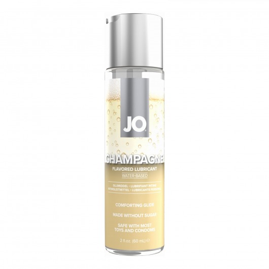 Лубрикант на водной основе JO H2O Champagne Flavored Lubricant с ароматом шампанского - 60 мл. - System JO - купить с доставкой в Батайске