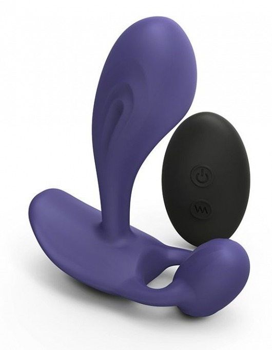 Темно-синий вибромассажер Witty P G Vibrator with Remote Control - Love to Love - в Батайске купить с доставкой
