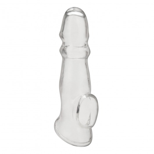 Прозрачная насадка для пениса Girthy Penis Enhancing Sleeve Extension - 17,1 см. - BlueLine - в Батайске купить с доставкой