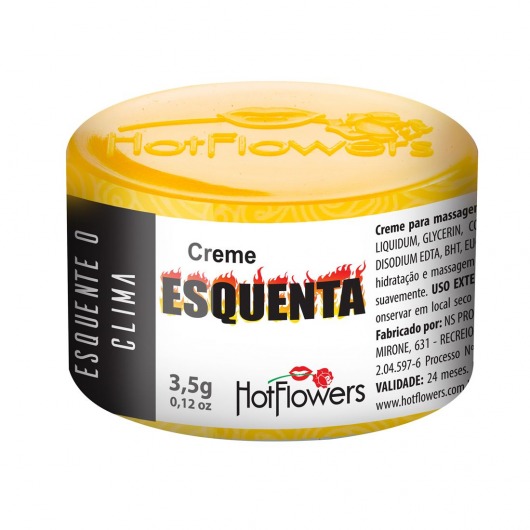Возбуждающий крем Esquenta с разогревающим эффектом - 3,5 гр. - HotFlowers - купить с доставкой в Батайске