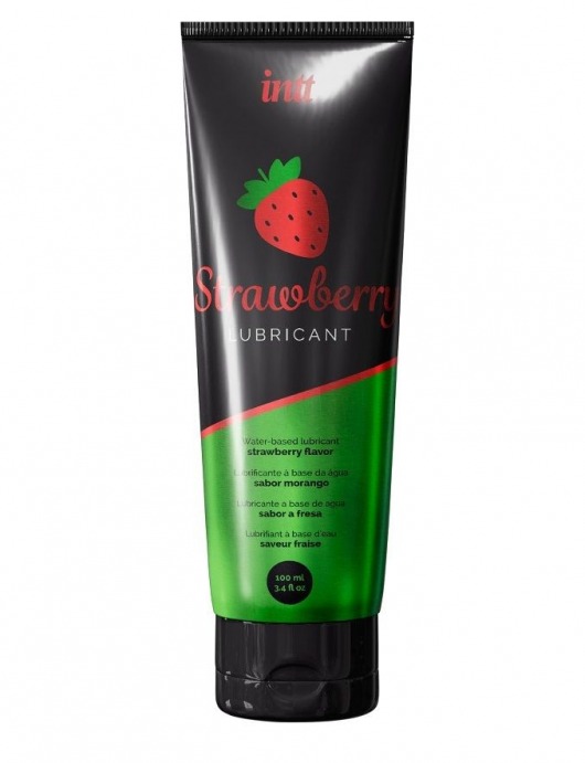 Смазка на водной основе с ароматом клубники Strawberry Lubricant - 100 мл. - INTT - купить с доставкой в Батайске